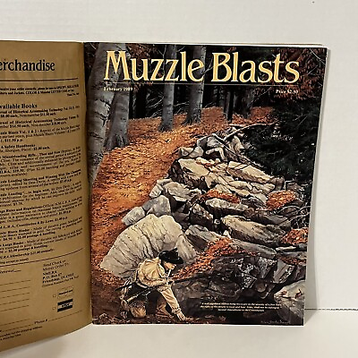 #ad February 1989 Muzzle Blasts Magazine Includes Outer Paper Front and Back Cover $14.99