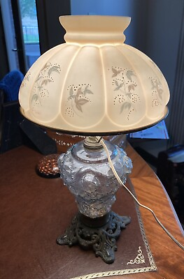 #ad antique lamp and shade $119.99