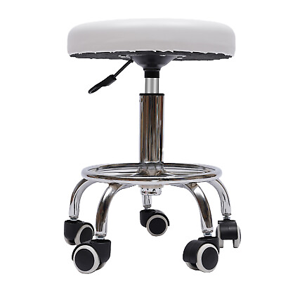#ad Hydraulic Rolling Stool Work Shop Seat Chair Adjustable Roll Swivel Tool Garage $35.91