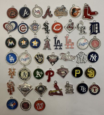 #ad MLB Baseball Charms Pendants Dangle $2.25