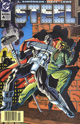 #ad STEEL 1993 Series DC #4 NEWSSTAND Near Mint Comics Book $14.40