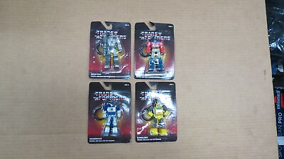 #ad HASBRO THE TRANSFORMERS FULL SET 4 PACK KEYCHAIN FIGURAL BAG CLIPS $12.00