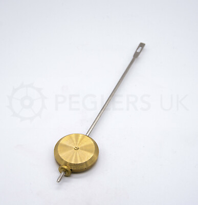 #ad NEW Clock Pendulum Loop End Brass with Steel Rod GBP 8.22