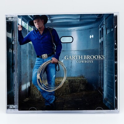 #ad Garth Brooks Cowboys Old School Country Music CD 2 Disc Set $7.95