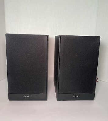 #ad Sony SS CBX20 Bookshelf Speakers 6 OHMS Pair Tested Working EB 12769 $38.99