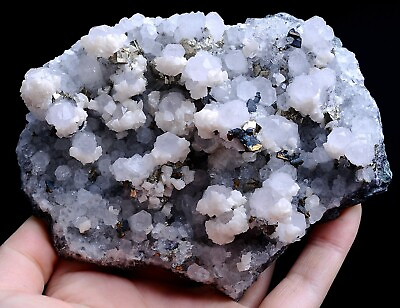#ad 438g Natural Beauty Crystal amp;Pyrite amp; Dolomite Mineral specimens Jiangxi C​hina $139.99