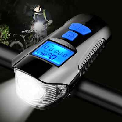 #ad 3 in 1 Waterproof Bike Light USB Charging Bike Front Light Handlebar Head Light $25.11