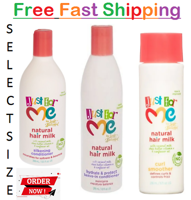 #ad Just for Me Natural Hair Milk Oil Hydrate Protect Leave Conditioner Select Size. $10.80