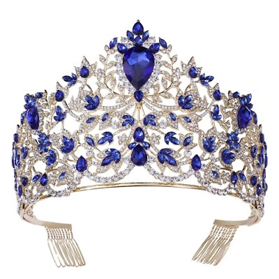 #ad Baroque Style Rhinestone Wedding Crown Tiara Crystal Princess Hair Accessories $47.47
