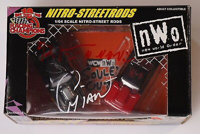 #ad Giant amp; Konnan Signed WCW nWo Main Event 1999 Nitro Streetrods 1 64 Cars BAS COA $79.99