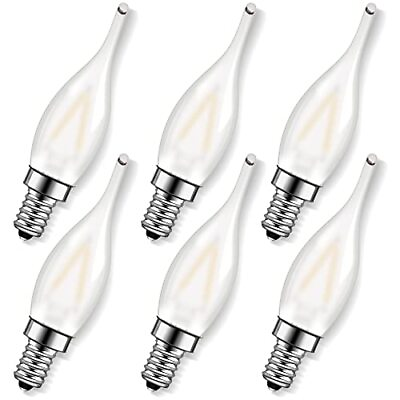 #ad Frosted LED Candelabra Bulbs Night Light Bulb 15 Watt Equivalent 1.5W E12 Mi... $20.58