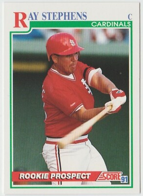 #ad 1991 Score Baseball #743 Ray Stephens RC St. Louis Cardinals $0.99