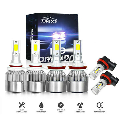 #ad For Toyota 4Runner 2010 2021 6X 6000K LED Headlights amp; Fog Lamps Bulbs Combo $39.99