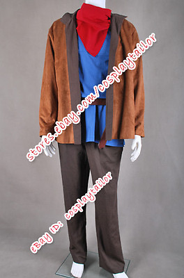 #ad Merlin Cosplay Costume Outfits Uniform Suit Full Set Coat Shirt Pants Scarf Belt $103.39