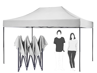 #ad AMERICAN PHOENIX 10x15 Pop Up Outdoor Canopy Tent Black Frame $158.76