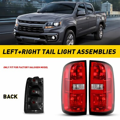 #ad Pair Tail Light Lamp Case Rear Left amp; Right Red For 2015 2022 Chevy Colorado $127.99