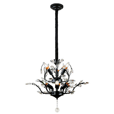 #ad #ad Retro 9 Light Chandelier Crystal Pendant Light Kitchen Island Ceiling Lamp $55.10
