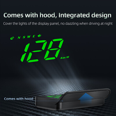 #ad Car Head Up Display GPS HUD Digital Speedometer Projector Speeding Warning MPH # $22.32