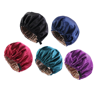 #ad Silk Bonnet Night Sleeping Hat For Curly Natural Hair $11.12