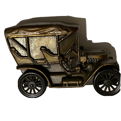 #ad Vintage Trumbull Savings Car Coin Bank 1910 Stanley antique Automobile promo $9.99