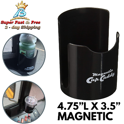 #ad Work Magnetic Cup Caddy Vehicle Black Truck Car Coffee Holder Storage Auto Van $21.42