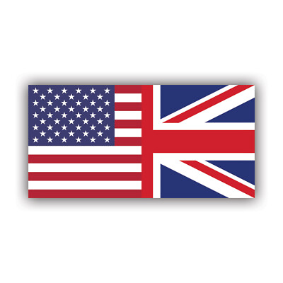 #ad Friendship Flag Angled USA UK Sticker Decal Weatherproof american uk $34.99