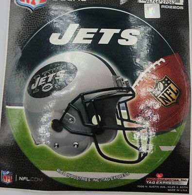 #ad NFL New York Jets Circular Window Decal 4.25quot; Diameter. $1.79