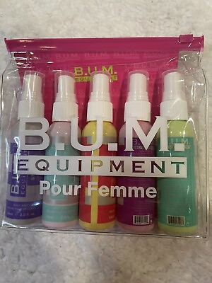 #ad 5 Piece Body Mist Gift Set B.U.M. Equipment Pour Femme 2.2 fl oz w Pouch $13.25