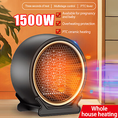#ad 1500W Portable Electric Space Heater Garage Hot Air Fan for Indoor Large Room US $18.89