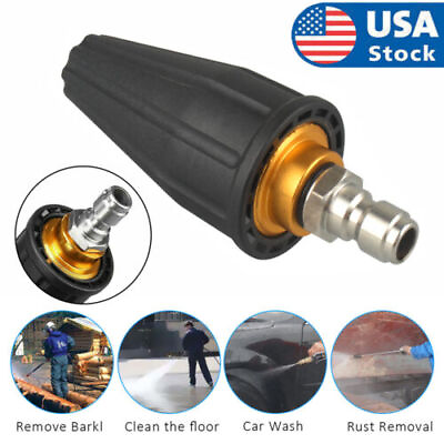 #ad #ad High Pressure 1 4quot; Washer Rotating Turbo Nozzle Spray Tip 4.0 GPM Quick 4000PSI $7.99