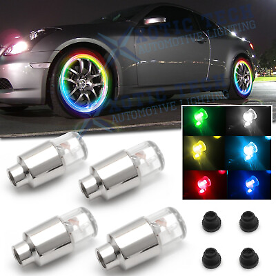 #ad RGB LED Wheel Tire Tyre Valve Stem Flashing Light For Infiniti G35 G37 Q50 Q60 $11.88