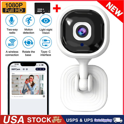 #ad Wireless Security Camera System Outdoor Home 2.4G Wifi Night Vision Cam 1080P HD $6.99
