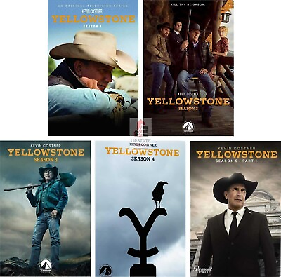 #ad YELLOWSTONE the Complete Series 1 5 Seasons 1 2 3 4 5 21 Disc DVD Set 1 4 5 $27.89