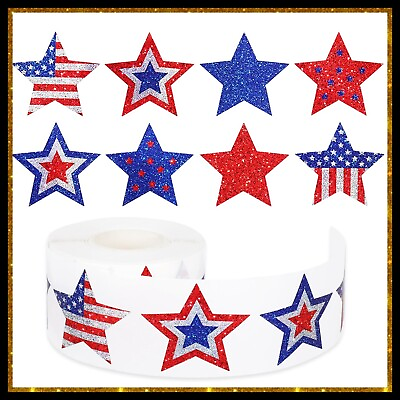 #ad Patriotic Red White Blue American Flag 4th Of July USA Stickers $5.00