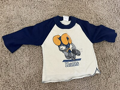 #ad 1982 Rams Vintage Baby Shirt 18 Months NFL St Louis Or Los Angeles $60.00