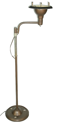 #ad Vintage Art Deco Lighting Floor Lamp Missing Shade Leroy Doane $70.00