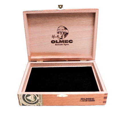#ad Olmec DB Corona Decorative Wood Box 8quot; x 6quot; x 2quot; $6.00