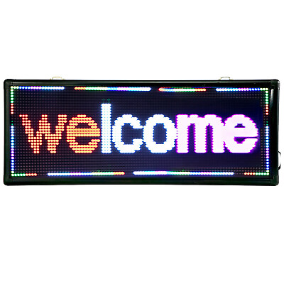 #ad LED Sign 40X15quot; Scroll Message Board Scrolling 3 color $115.00