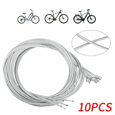 #ad 10Pcs Bicycle Shift Shifter Derailleur Gear Stainless Steel Inner Cable Wire USA $7.99