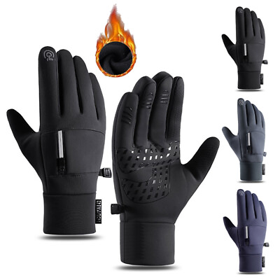 #ad Thermal Winter Gloves Men Women Touch Screen Cold Weather Warm Casual Mittens $14.99