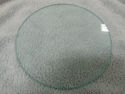 #ad 9.875quot; Diameter x 0.1875quot; Thick Clear Round Glass Disc 9 7 8 x 3 16 $15.00