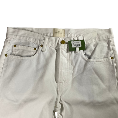 #ad $175 Sid Mashburn Slim Straight Jeans White Denim Men#x27;s 34x34 $60.00