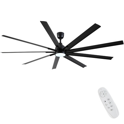 #ad 9 Blades 84quot; Super Large Industrial Ceiling Fan Light Lamp w Remote Control $258.00
