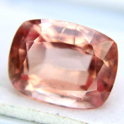 #ad Peachy Pink Natural Malaya Garnet 11.30 Ct Cushion Cut Loose Gemstone Certified $33.30