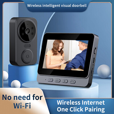 #ad WiFi Wireless Intercom Smart Doorbell Video Security Camera Door Bell Chime $37.99