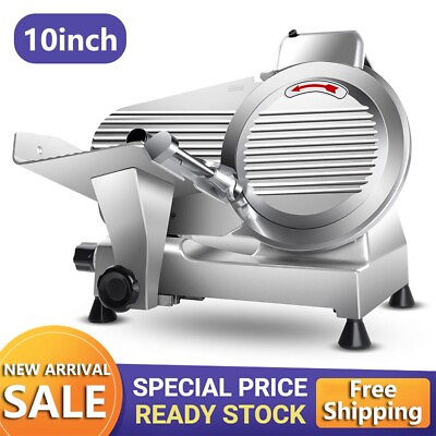 #ad Electric Commercial Meat Slicer 10in Blade Frozen Meat Cheese Deli Food Slicer $226.99