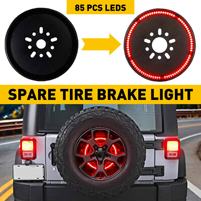 #ad Spare Tire Brake Light LED Third Brake Light Lamp Ring For Jeep Wrangler 86 2019 $23.91