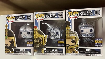 #ad Funko Pop Asia Exclusive Ceramic Ancient Armor Warriors Tang Song Qing Set Of 3 AU $175.00