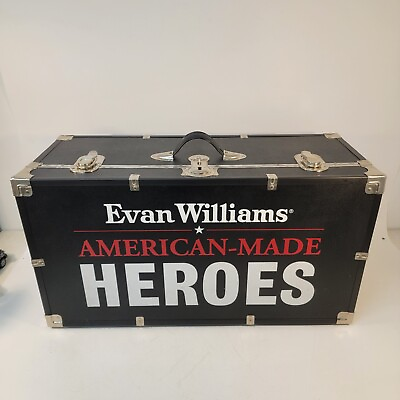 #ad Large Evan Williams Bourbon Heroes Trunk Bar Back Advertising Display Man Cave $120.00