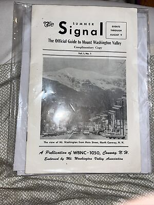 #ad Summer Signal guide to Mount Washington Valley Conway NH New Hampshire 1st Issue $49.13
